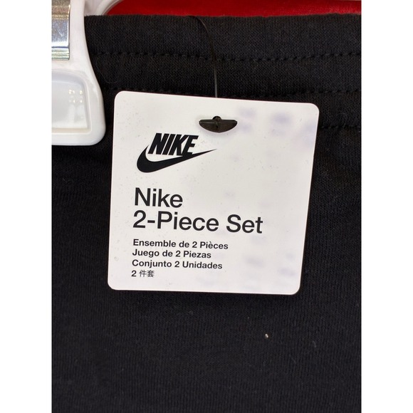 Nike Toddler Boys 2 Piece Set Red Black Sweatshirt Pants Size 24M - Picture 4 of 9